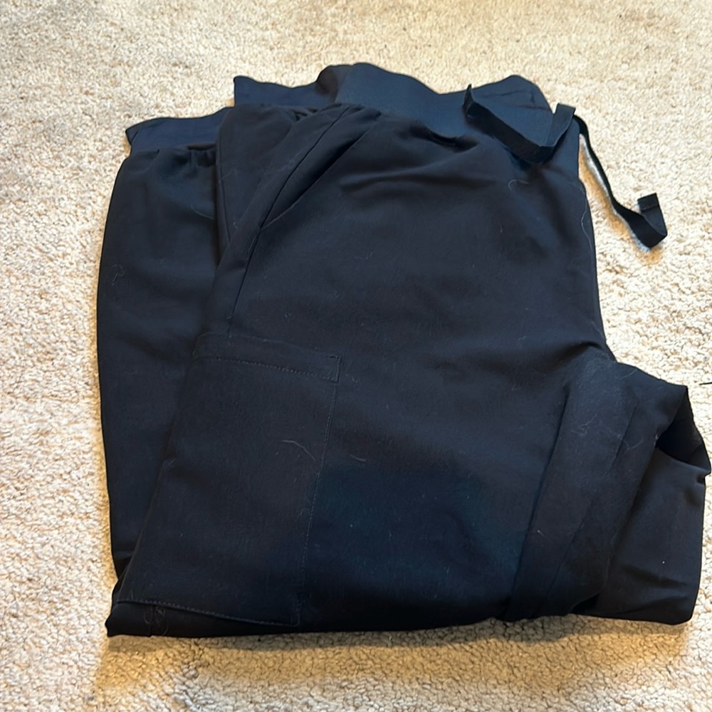 Spirit scrubs black jogger scrub pants